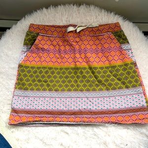 Girls large skirt. Cotton, patterned